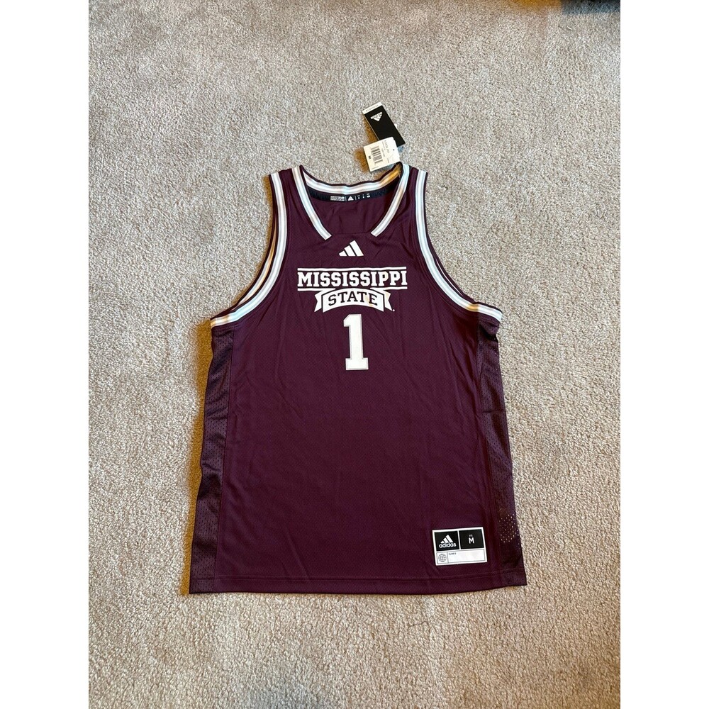Mississippi Bulldogs Adidas NWT Men’s Basketball Jersey Size Medium
